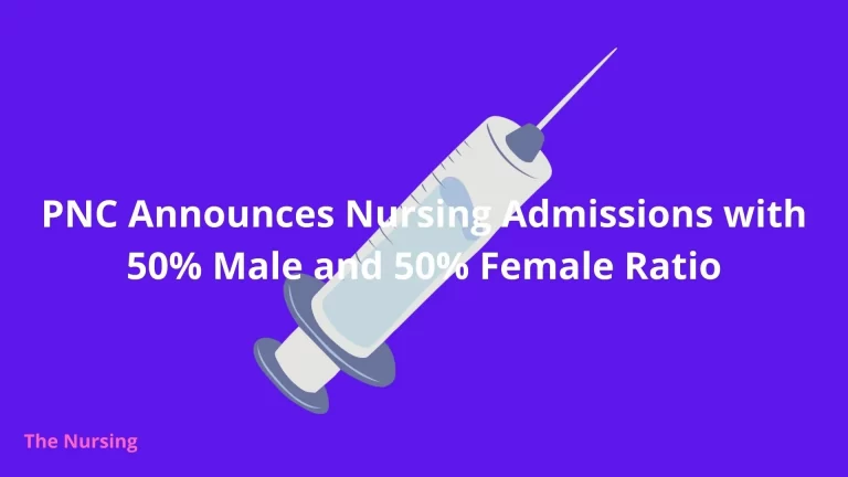 PNC Announces Nursing Admissions with 50% Male and 50% Female Ratio