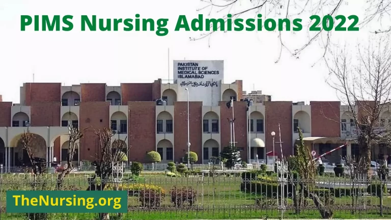 PIMS Nursing Admissions 2022 Open|School of Nursing PIMS Islamabad